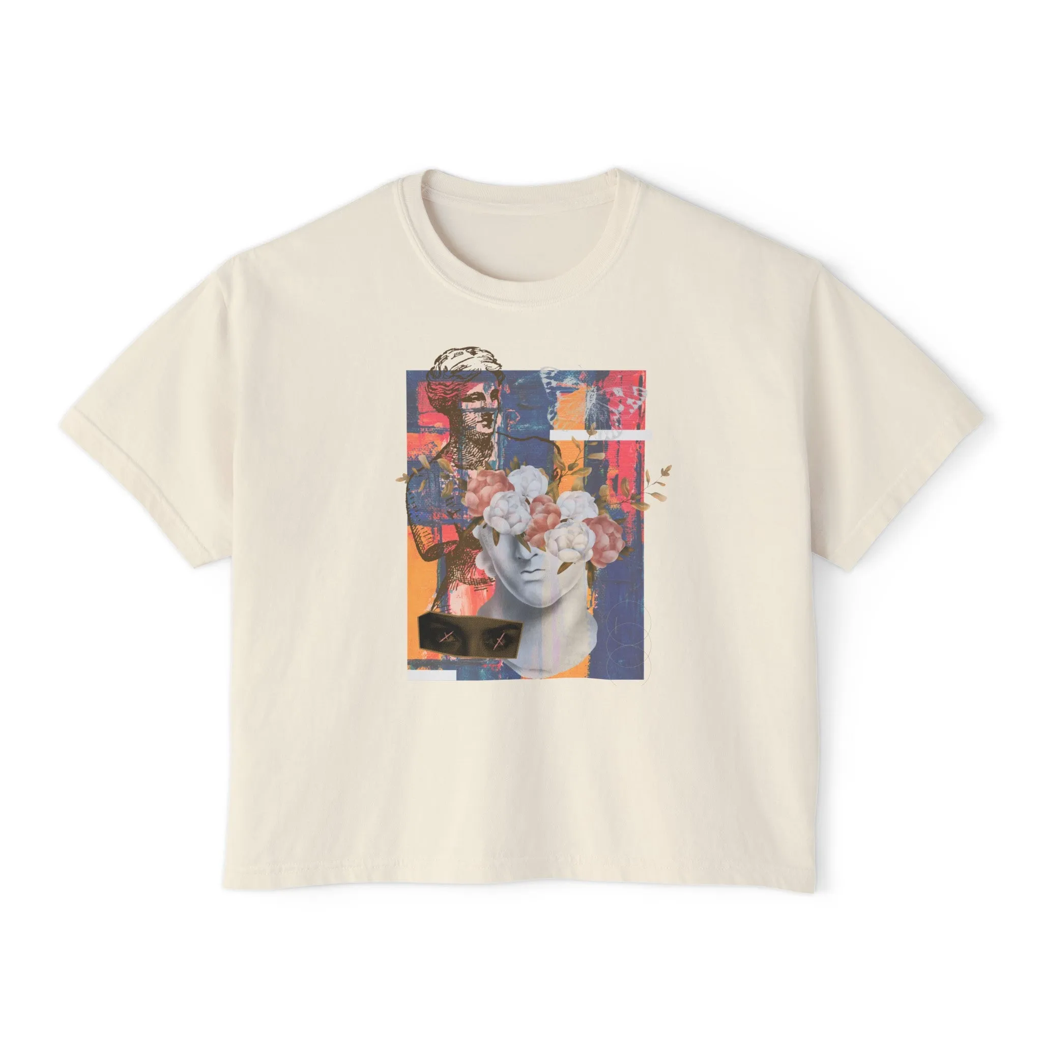 Women's Boxy Art Tee [ 2 Colors ]