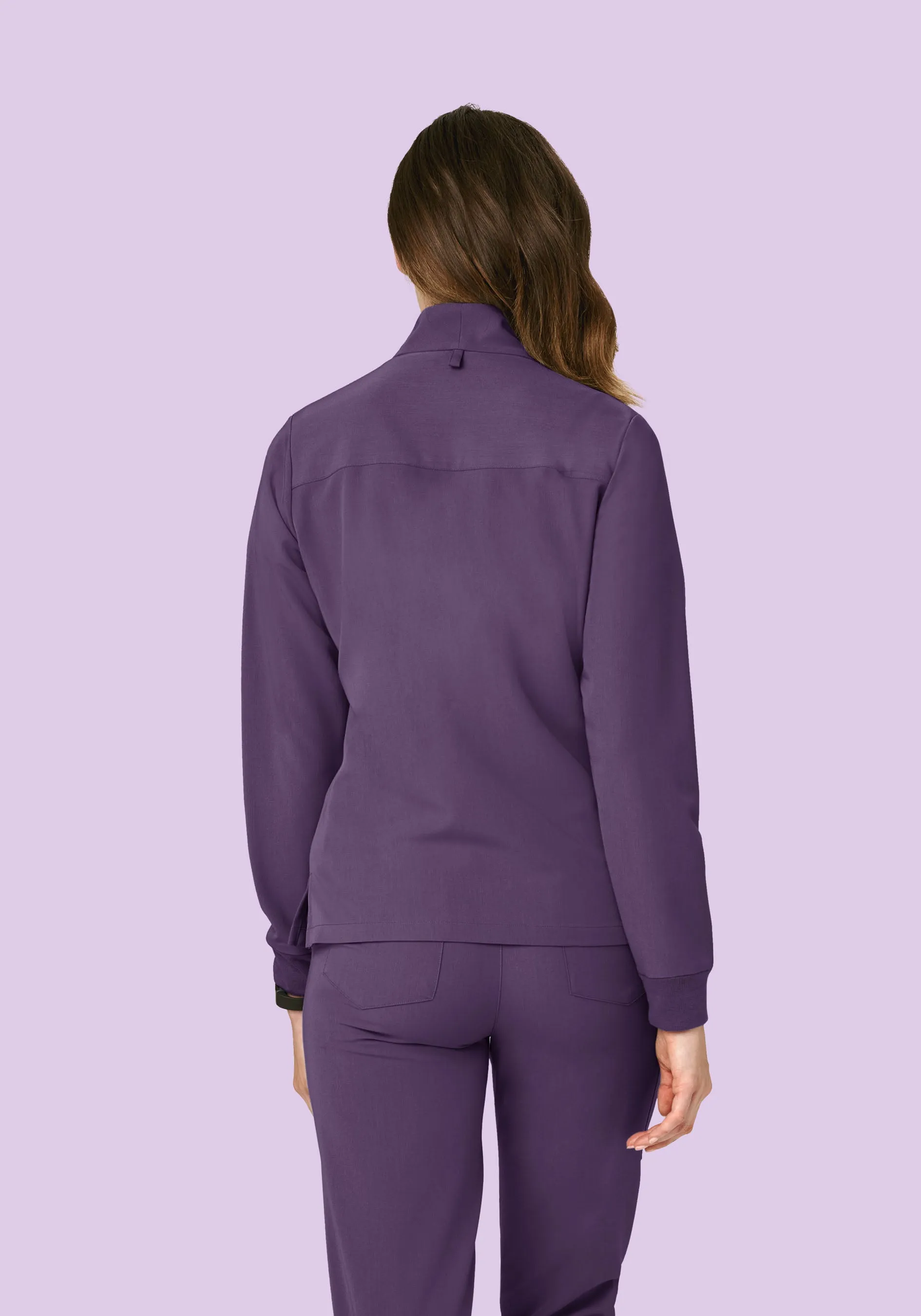 Women's Modern Scrub Jacket Dewberry