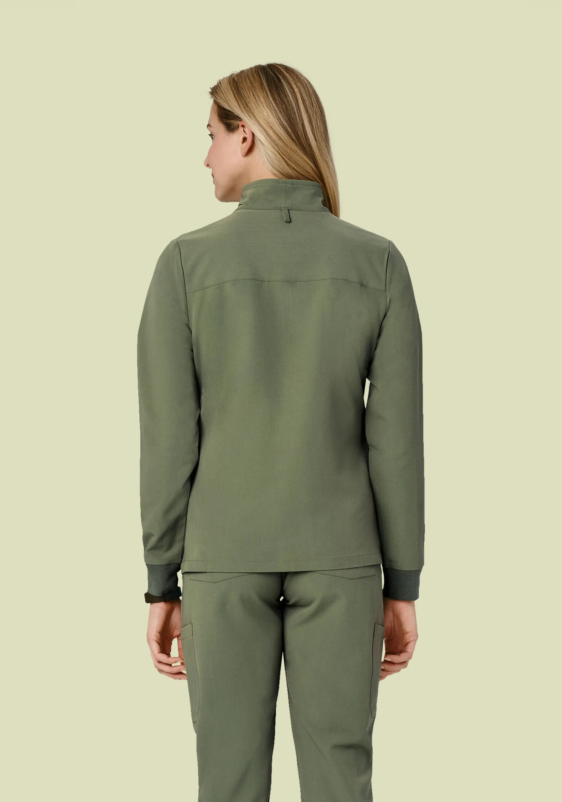 Women's Modern Scrub Jacket Sage