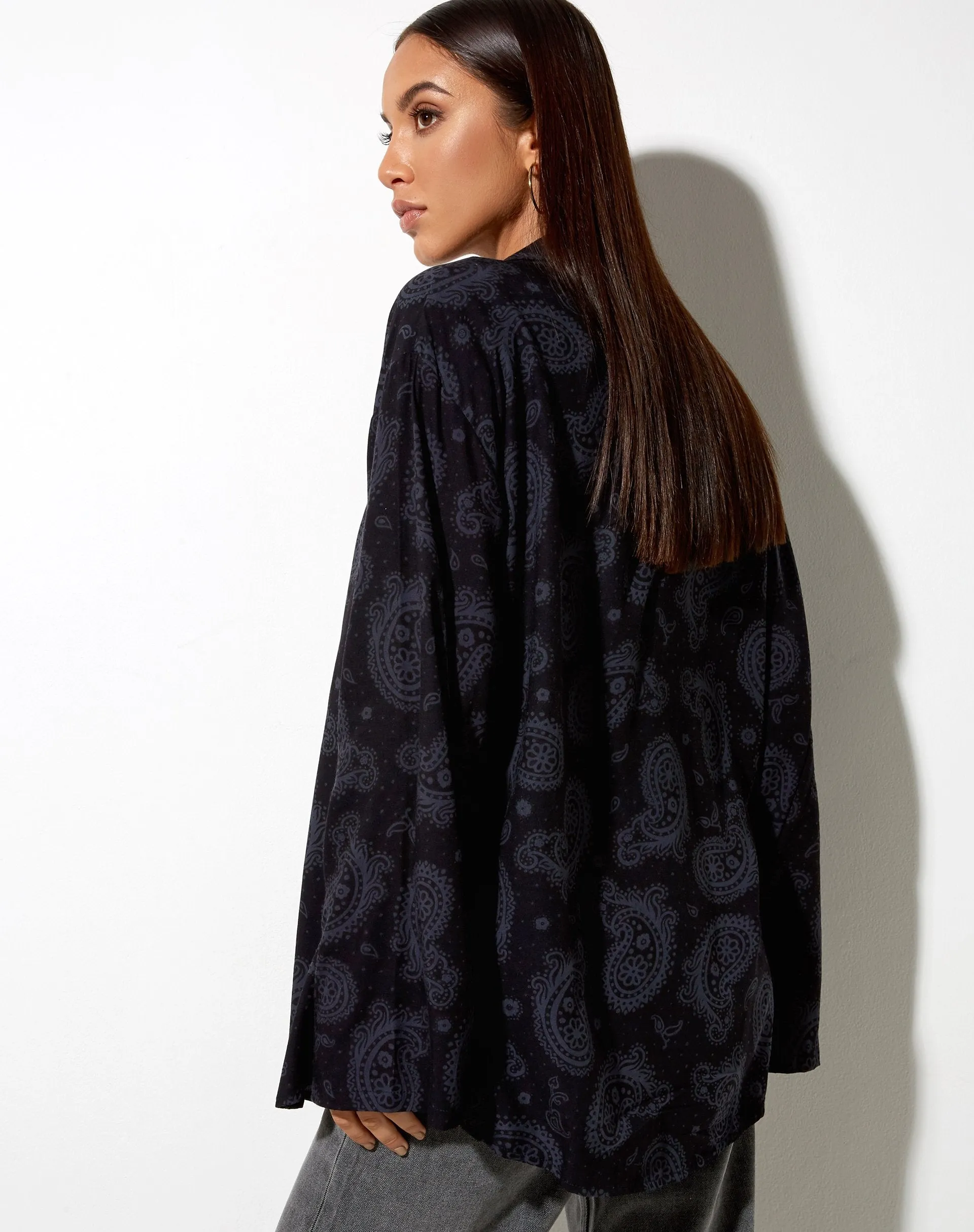 Yuya Shirt in Persian Night Black